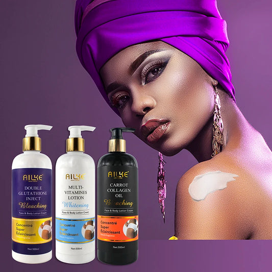Lotion Super Éclaircissante AILKE - Correction des Taches Noires - Soin Visage et Corps - Peaux Noires - Soin Éclaircissant Coréen - My Charleshop