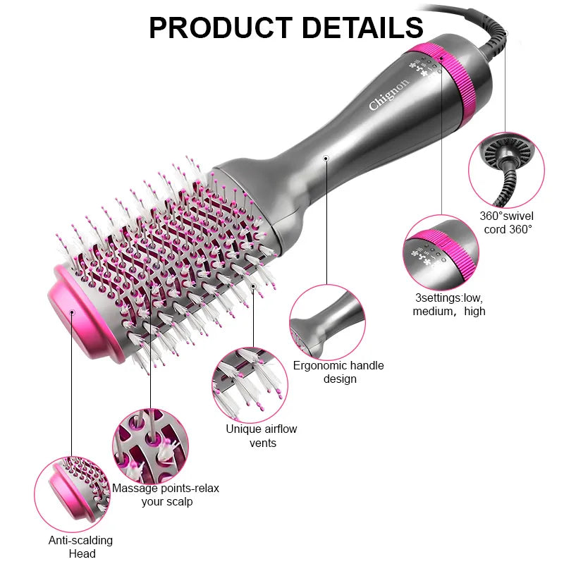 Hair Dryer and Volumizer in One Step - My Charleshop