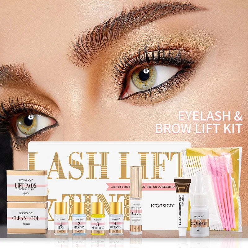 Kit Professionnel de Rehaussement et Teinture des Cils ICONSIGN - Outils de Maquillage pour les Yeux - My Charleshop