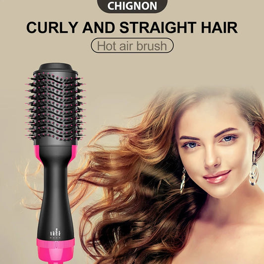 Multi-Function Blowing Brush - Hair Dryer, Straightener, Curler, and Volumizer in One Step