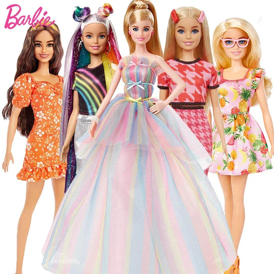 Original Barbie Fashionistas - Blonde Hair - Toy for Girls - Accessories and Clothes Included - My Charleshop