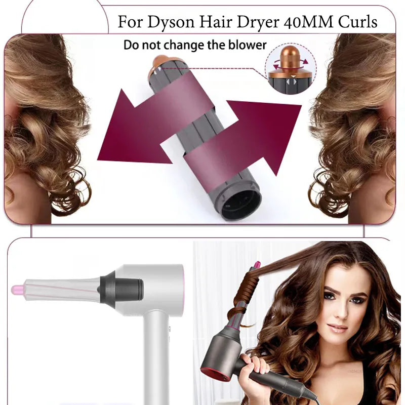 Embout Boucleur pour Sèche-Cheveux 40mm - Accessoire de Coiffure Compatible avec Dyson Supersonic - My Charleshop