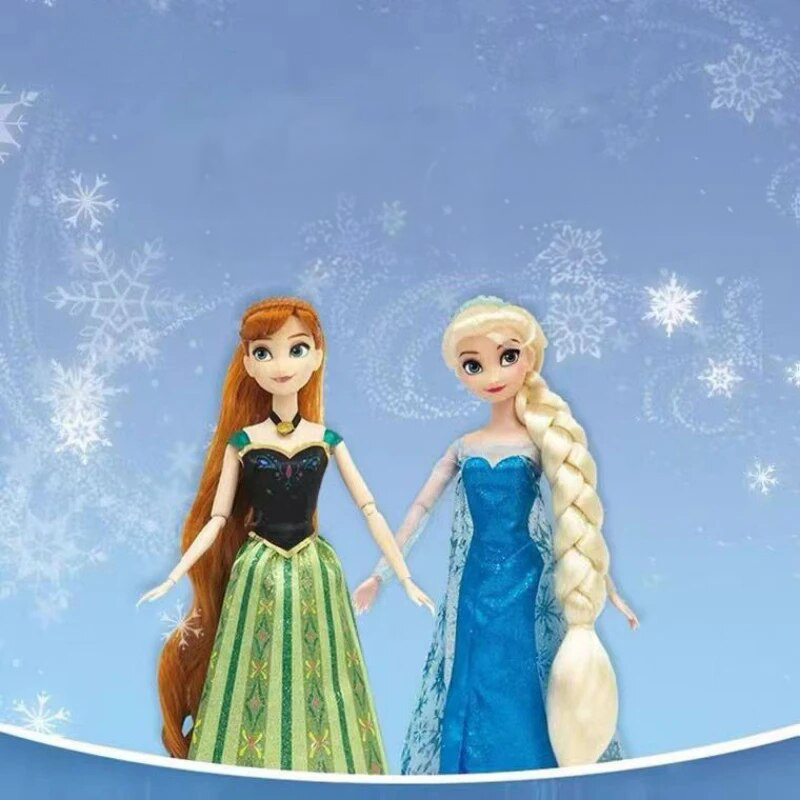 Reine de neige - Poupée Barbie Disney Princess Elsa et Anna - Reine de Neige - Jouet Créatif Fait Main, Figurine Mignonne de Dessin Animé, Cadeau pour Enfants – My Charleshop