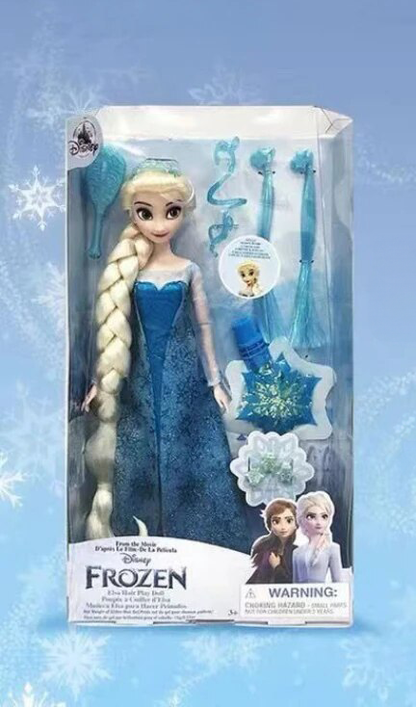 Reine de neige - Poupée Barbie Disney Princess Elsa et Anna - Reine de Neige - Jouet Créatif Fait Main, Figurine Mignonne de Dessin Animé, Cadeau pour Enfants – My Charleshop