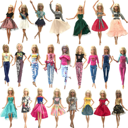 Ensemble de Tenues de Princesse de 30CM - Vêtements Décontractés pour Barbie - Accessoires de Poupée Fille Cadeau Jouet JJ - My Charleshop