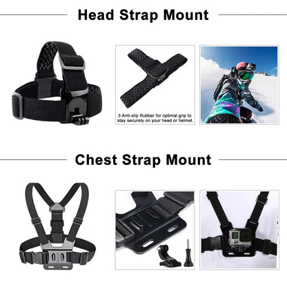 Ensemble d'Accessoires pour GoPro et Caméras d'Action - Support et Étui inclus - My Charleshop