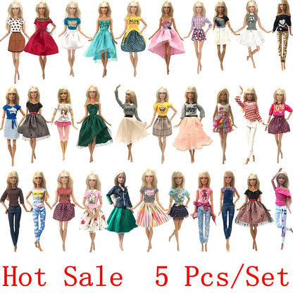 Ensemble de Tenues de Princesse de 30CM - Vêtements Décontractés pour Barbie - Accessoires de Poupée Fille Cadeau Jouet JJ - My Charleshop