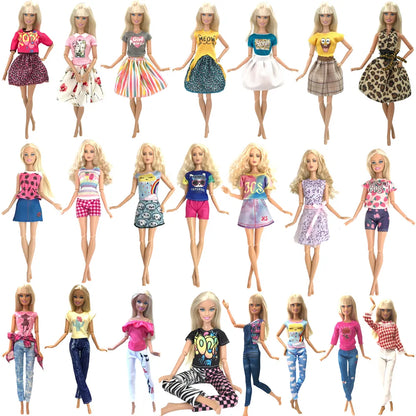 Ensemble de Tenues de Princesse de 30CM - Vêtements Décontractés pour Barbie - Accessoires de Poupée Fille Cadeau Jouet JJ - My Charleshop