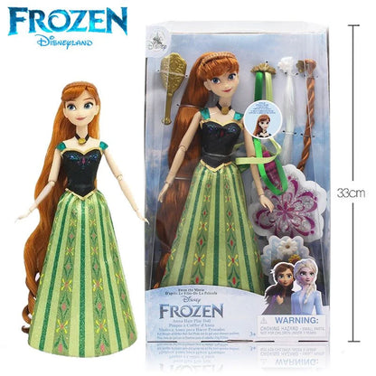 Reine de neige - Poupée Barbie Disney Princess Elsa et Anna - Reine de Neige - Jouet Créatif Fait Main, Figurine Mignonne de Dessin Animé, Cadeau pour Enfants – My Charleshop