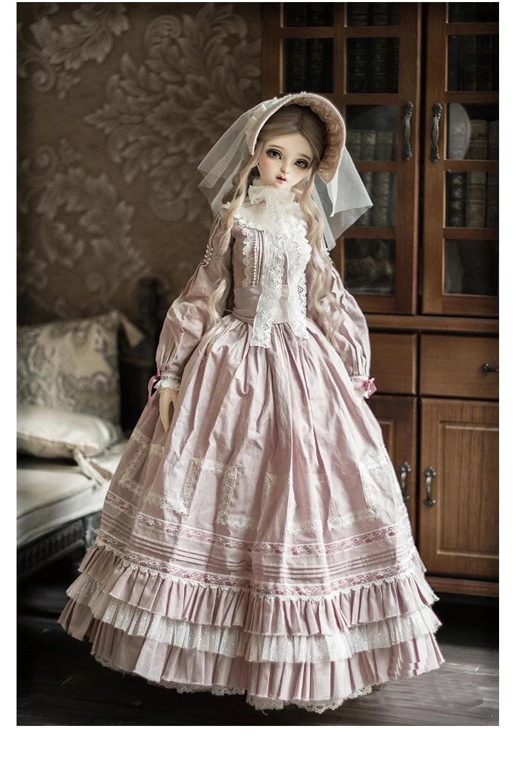 Tenue de Poupée BJD 1/4 - Costume pour Poupée SD - Robe Classique Divia Vintage à Jupe Longue - Vente en Gros du Fabricant - My Charleshop