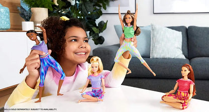 Articulations de Yoga Barbie Originales pour Poupées - Poupées de Sport avec Jouets Interactifs pour Enfants - My  Charleshop