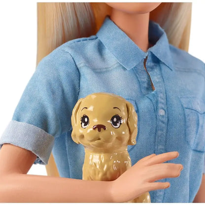 Mattel Original Reise-Barbie-Puppe mit Koffer und Zubehör für Mädchen – My Charleshop