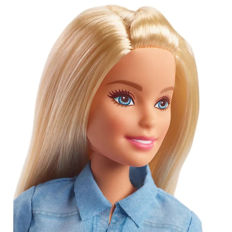 Mattel Original Reise-Barbie-Puppe mit Koffer und Zubehör für Mädchen – My Charleshop