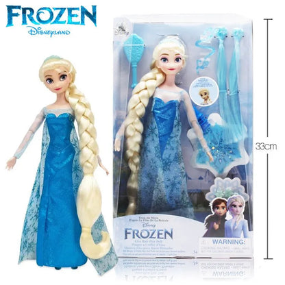 Reine de neige - Poupée Barbie Disney Princess Elsa et Anna - Reine de Neige - Jouet Créatif Fait Main, Figurine Mignonne de Dessin Animé, Cadeau pour Enfants – My Charleshop