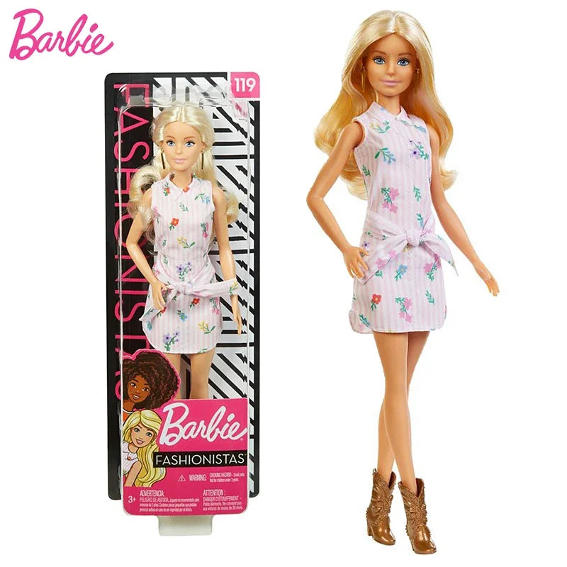 Barbie Originale Fashionistas - Cheveux Blonds - Jouet pour Filles - Accessoires et Vêtements Inclus - My Charleshop