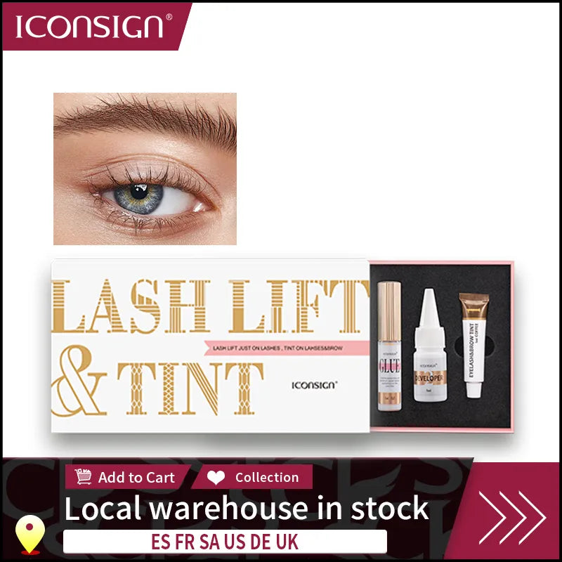 Kit Professionnel de Rehaussement et Teinture des Cils ICONSIGN - Outils de Maquillage pour les Yeux - My Charleshop