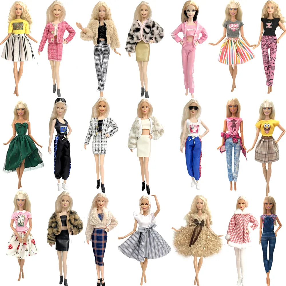 Ensemble de Tenues de Princesse de 30CM - Vêtements Décontractés pour Barbie - Accessoires de Poupée Fille Cadeau Jouet JJ - My Charleshop