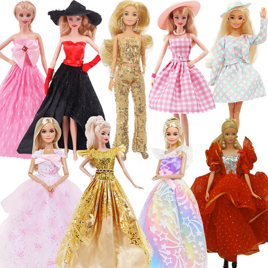 Pretty Doll Longuette Evening Dress For Barbie Doll Clothes Accessories,Toys For Girls,Birthday Present  Christmas Gift